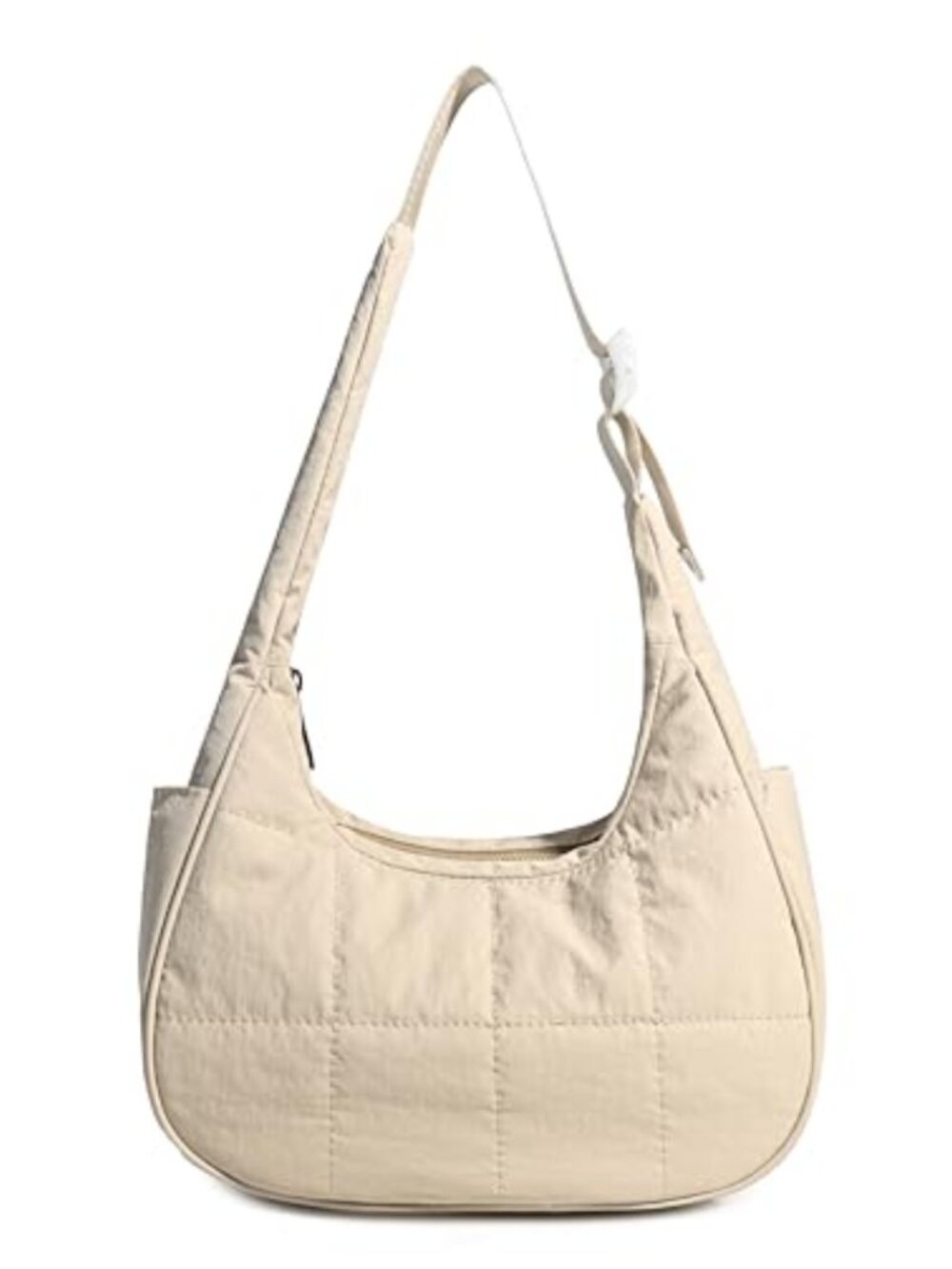 Puffer Shoulder Bag Nylon Quilted Hobo Handbag Adjustable Strap
